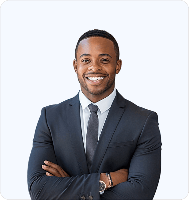 Smiling immigration attorney
