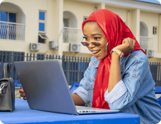Professional working with laptop